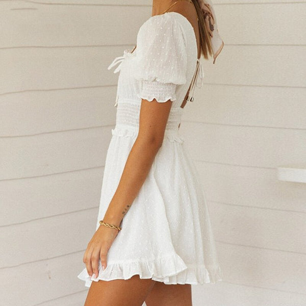 Sweet & Simple Puff Sleeve Dress