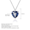 GEM'S BALLET 1.18Ct Natural Blue Mystic Quartz Pendant For Women