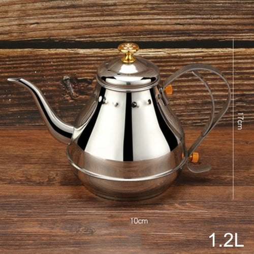 GURET 1.2/1.8L Stainless Steel Gooseneck Coffee Pot Luxury European