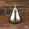 GURET 1.2/1.8L Stainless Steel Gooseneck Coffee Pot Luxury European