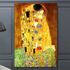 Gustav Klimt Kiss Famous Figure Wall Canvas Painting Print on Canvas