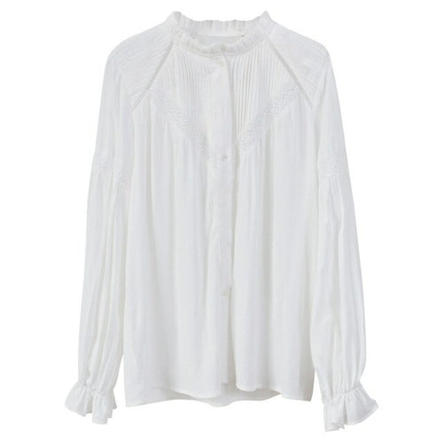 GypsyLady White Causal Chic Blouse Shirt Elegant Summer Women Blouse