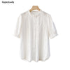 GypsyLady White Lace Blouse Shirt 100% Cotton Eyelet Lace Summer Puff