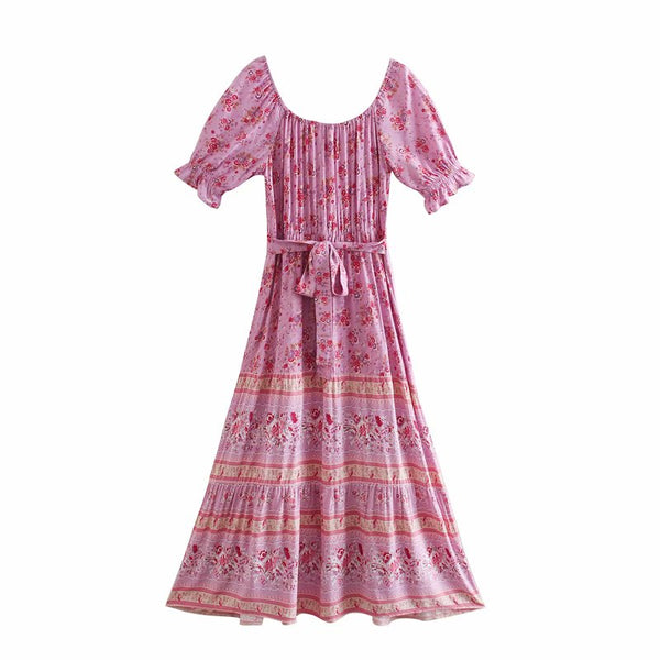 Strawberry Fields Cotton Maxi Dress