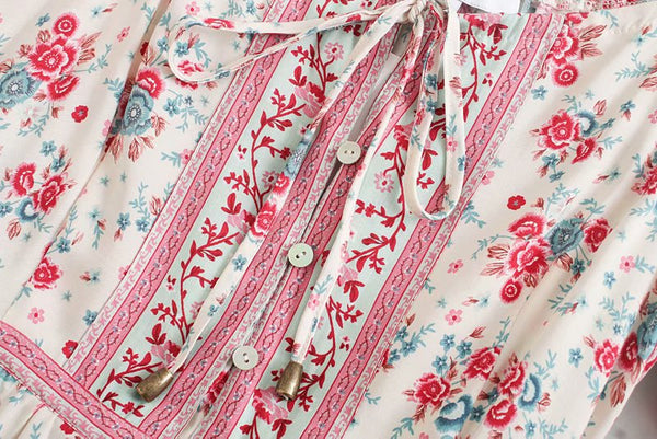 Strawberry Fields Cotton Maxi Dress