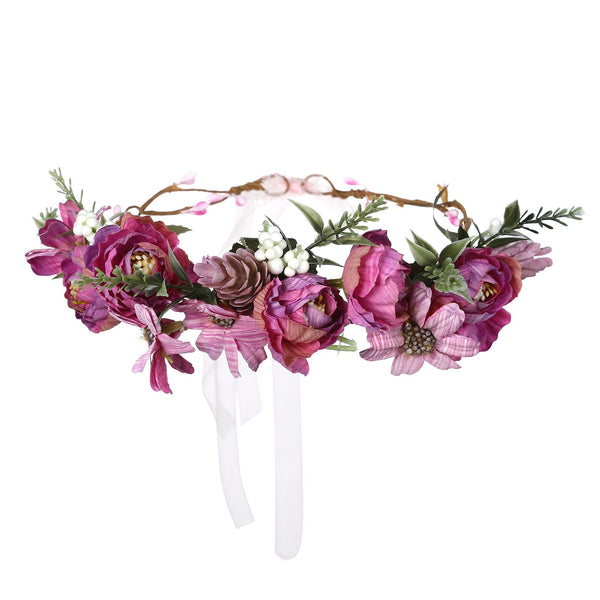 Flower Crown Bohemian Wreath Hairband