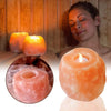 Handcrafted Salt Rock Tea Light Holder, Himalayan Natural Crystal