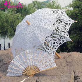 Handmade Vintage Parasol and Fan