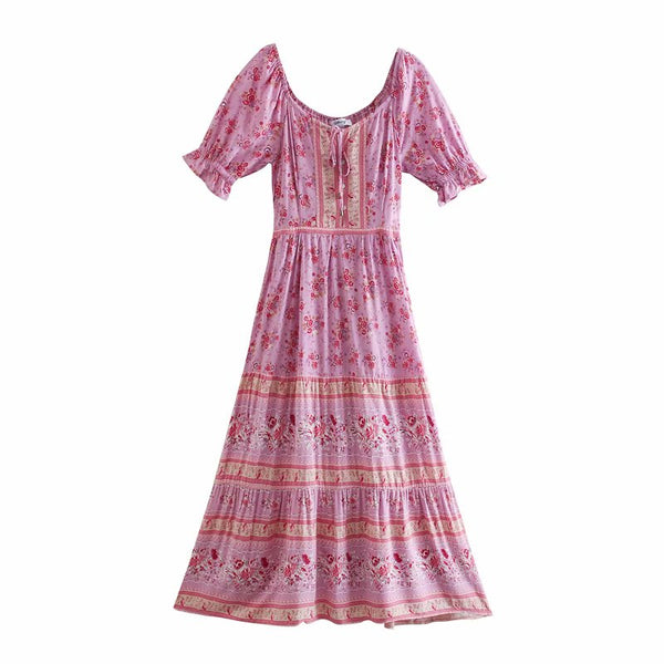 Strawberry Fields Cotton Maxi Dress