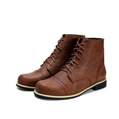 High Quality British Men Boots Autumn Winter Shoes Men Fashion Lace up