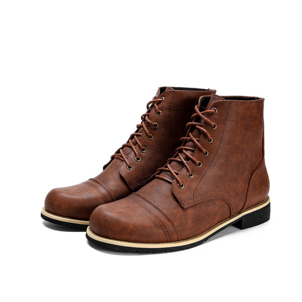 High Quality British Men Boots Autumn Winter Shoes Men Fashion Lace up