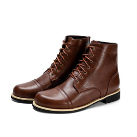 High Quality British Men Boots Autumn Winter Shoes Men Fashion Lace up