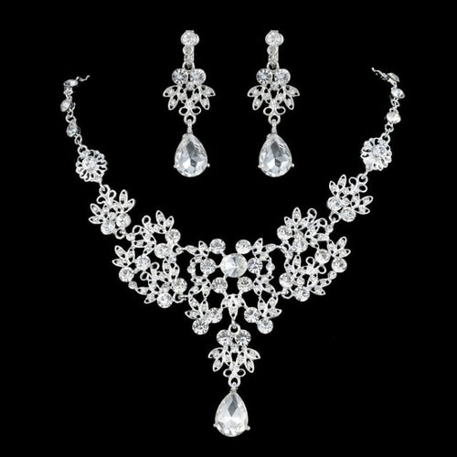 High Quality Fashion Crystal Wedding Bridal Jewelry Sets Women Bride