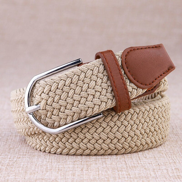 Canvas Belts With Vegan Leather Buckle