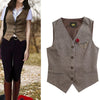 High Quality New Women Simply Sleeveless Single breasted Vest Jacket