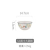 Home Ceramic Bowl Dumpling Dish Net Celebrity Tableware Set Ceramic