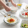 Home Ceramic Bowl Dumpling Dish Net Celebrity Tableware Set Ceramic