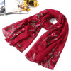 Hot 2021 New Brand Women Scarf Spring Summer Silk Scarves Shawls And