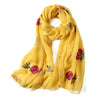 Hot 2021 New Brand Women Scarf Spring Summer Silk Scarves Shawls And