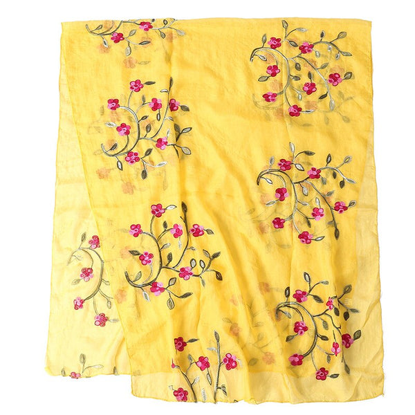 Hot 2021 New Brand Women Scarf Spring Summer Silk Scarves Shawls And