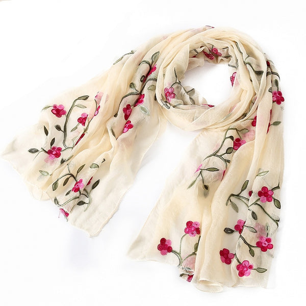 Hot 2021 New Brand Women Scarf Spring Summer Silk Scarves Shawls And