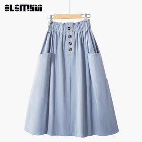 Sky Blue Holiday Skirt