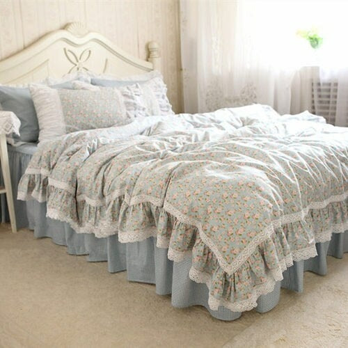 Rustic Fresh Flowers Bedding Set