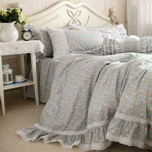 Rustic Fresh Flowers Bedding Set