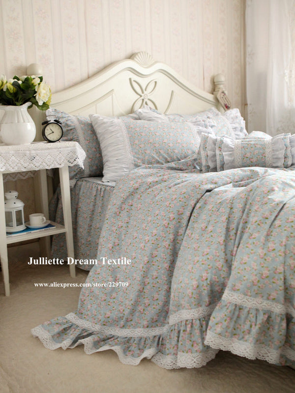 Rustic Fresh Flowers Bedding Set