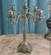 IMUWEN Bronze Candle Holder 5 arms Shiny Plated Candelabra Romantic