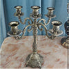 IMUWEN Bronze Candle Holder 5 arms Shiny Plated Candelabra Romantic