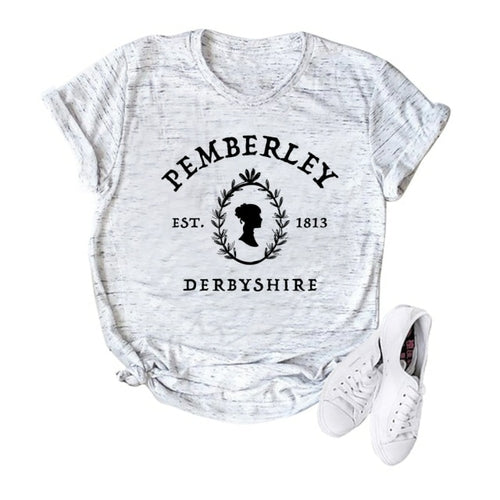 Jane Austen Shirt Pride and Prejudice T Shirt Pemberley Shirts Book