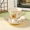 Ceramic Teapot Flowers Coffee Tea Set Coffee Cup Pot with