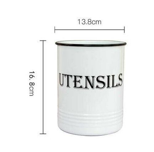 Kitchen Utensil Container Storage Bins Kitchen Metal Buckets for Pot