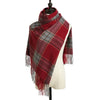 Knitted Scarf Women's British Warm Imitation Cashmere Shawl Plaid