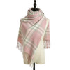 Knitted Scarf Women's British Warm Imitation Cashmere Shawl Plaid