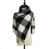 Knitted Scarf Women's British Warm Imitation Cashmere Shawl Plaid