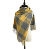 Knitted Scarf Women's British Warm Imitation Cashmere Shawl Plaid