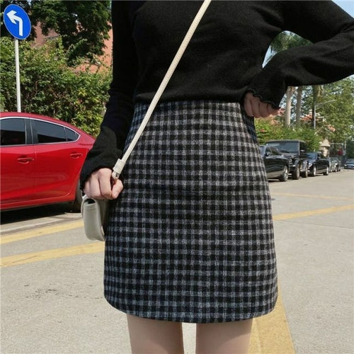 Korean Irregular Lady Skirt Female Autumn Sweet High Waist A line Mini