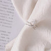 Korean New Exquisite Double Cross Flower Ring Fashion Temperament