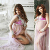 Lace V Neck Hollow out Maternity Dresses For Photo Shoot Pregnant