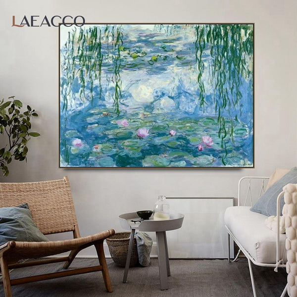 Water Lilies, by Monet Posters and Print Canvas