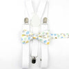 Parent Child Soild Suspenders Bowtie Set Men & Kids