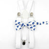 Parent Child Soild Suspenders Bowtie Set Men & Kids