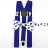 Parent Child Soild Suspenders Bowtie Set Men & Kids