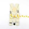 Parent Child Soild Suspenders Bowtie Set Men & Kids