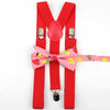 Parent Child Soild Suspenders Bowtie Set Men & Kids