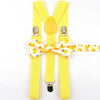 Parent Child Soild Suspenders Bowtie Set Men & Kids