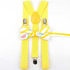 Parent Child Soild Suspenders Bowtie Set Men & Kids