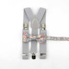 Parent Child Soild Suspenders Bowtie Set Men & Kids